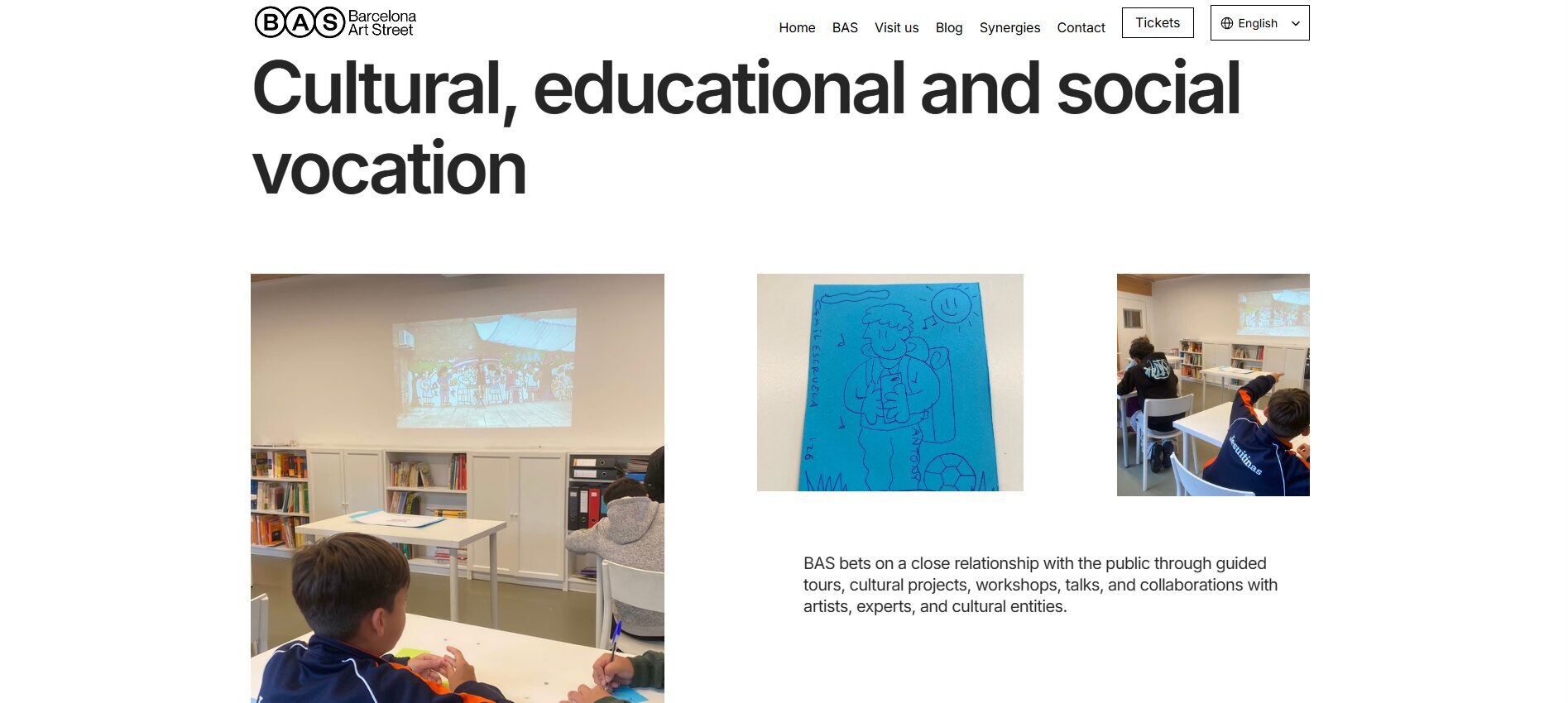 Oficinas culturais, educativas e sociais de arte urbana em BAS Museum Barcelona