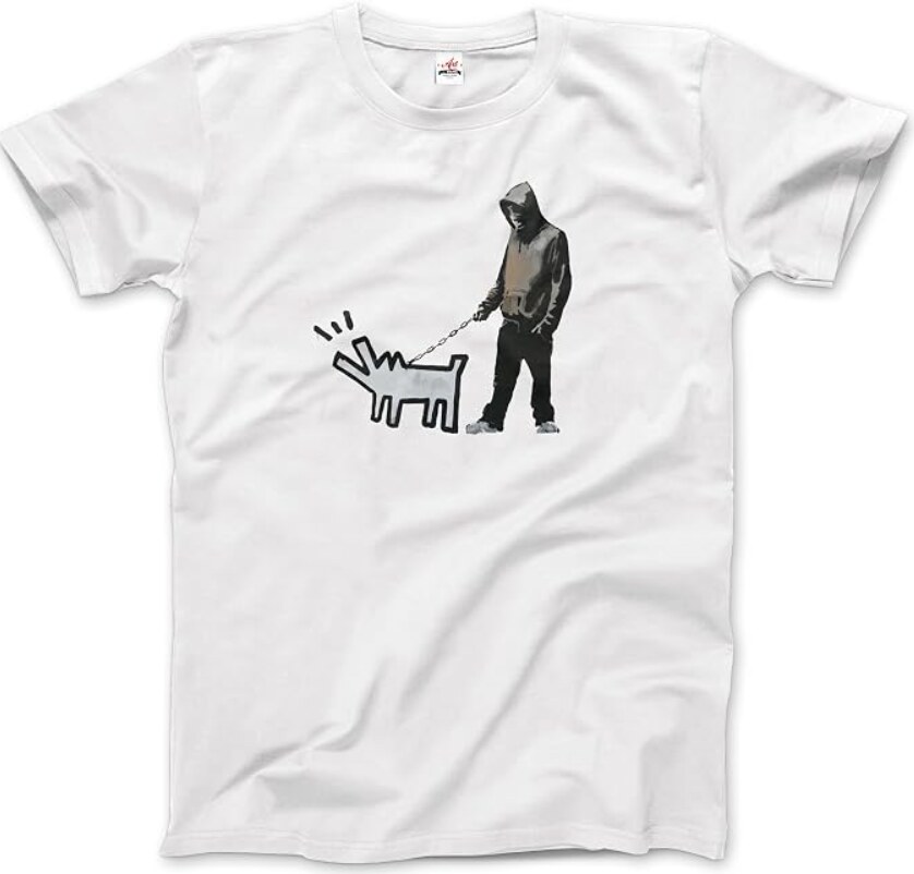 Banksy Barking Dog T-Shirt: Street-Art-Stil in fünf Farben